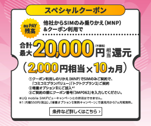 UQモバイル公式サイトへ